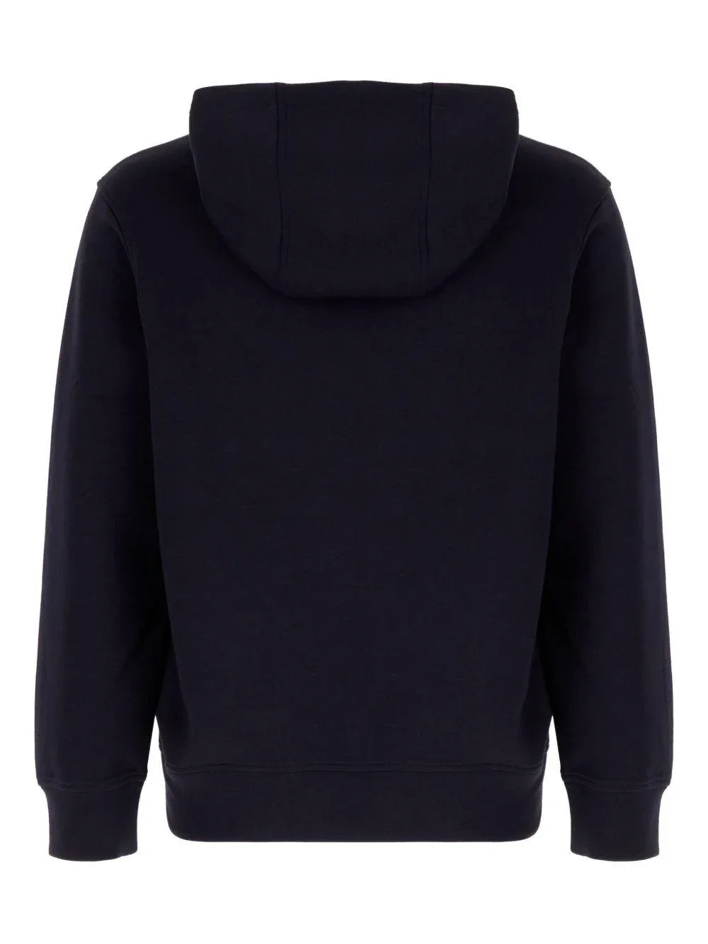 Felpa blu con cappuccio e toppe logo - Preludio Moda