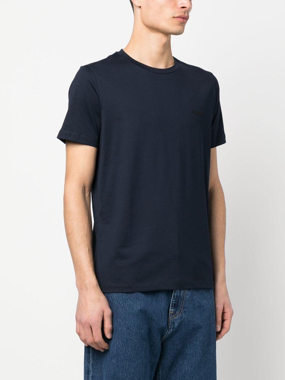 T-shirt a Maniche Corte con Logo Ricamato US198JF0271UFS6DUW25 890 DONDUP