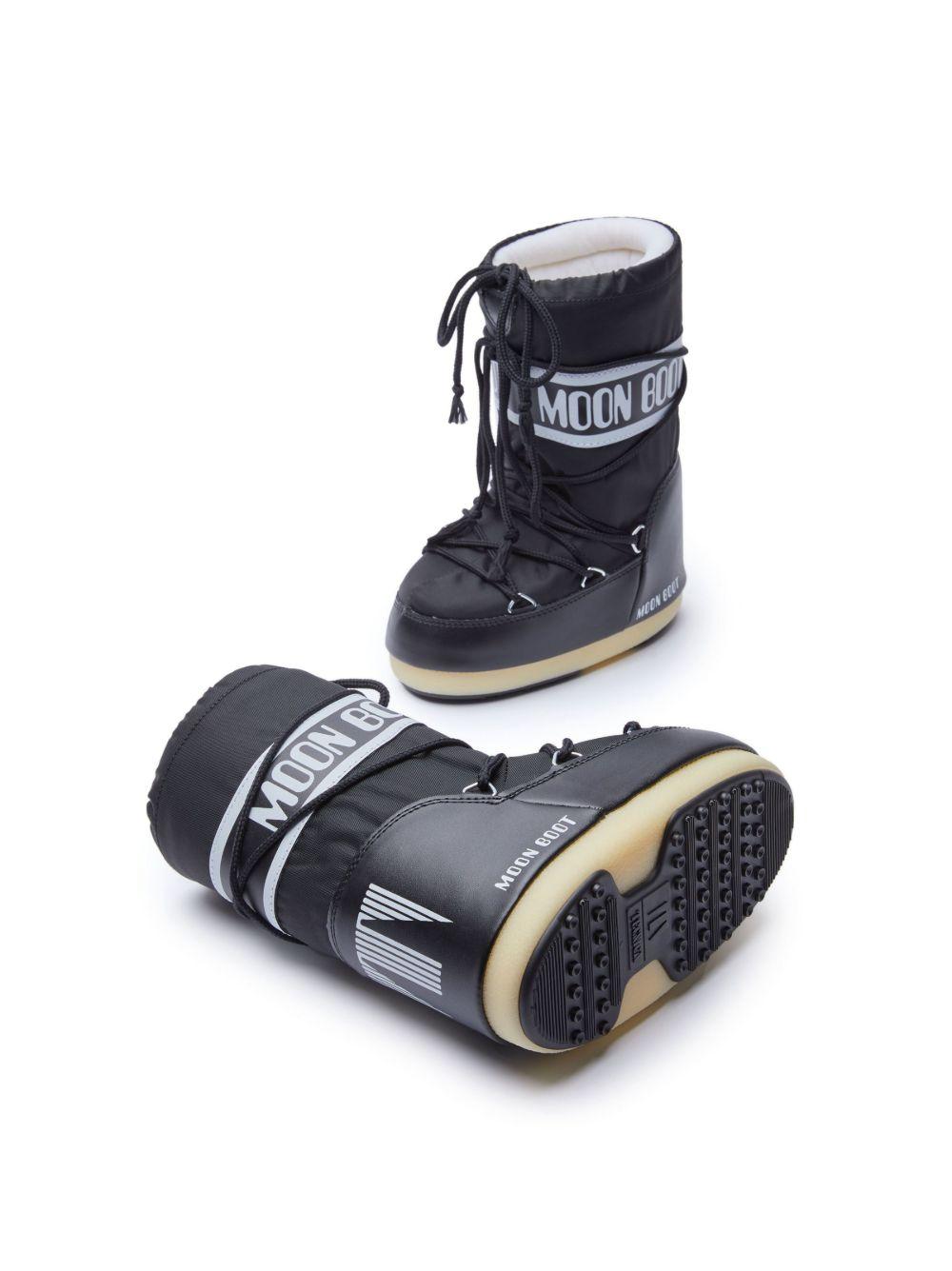 Bianco/nero Stampa del logo 80D1400440# N001 MOON BOOT