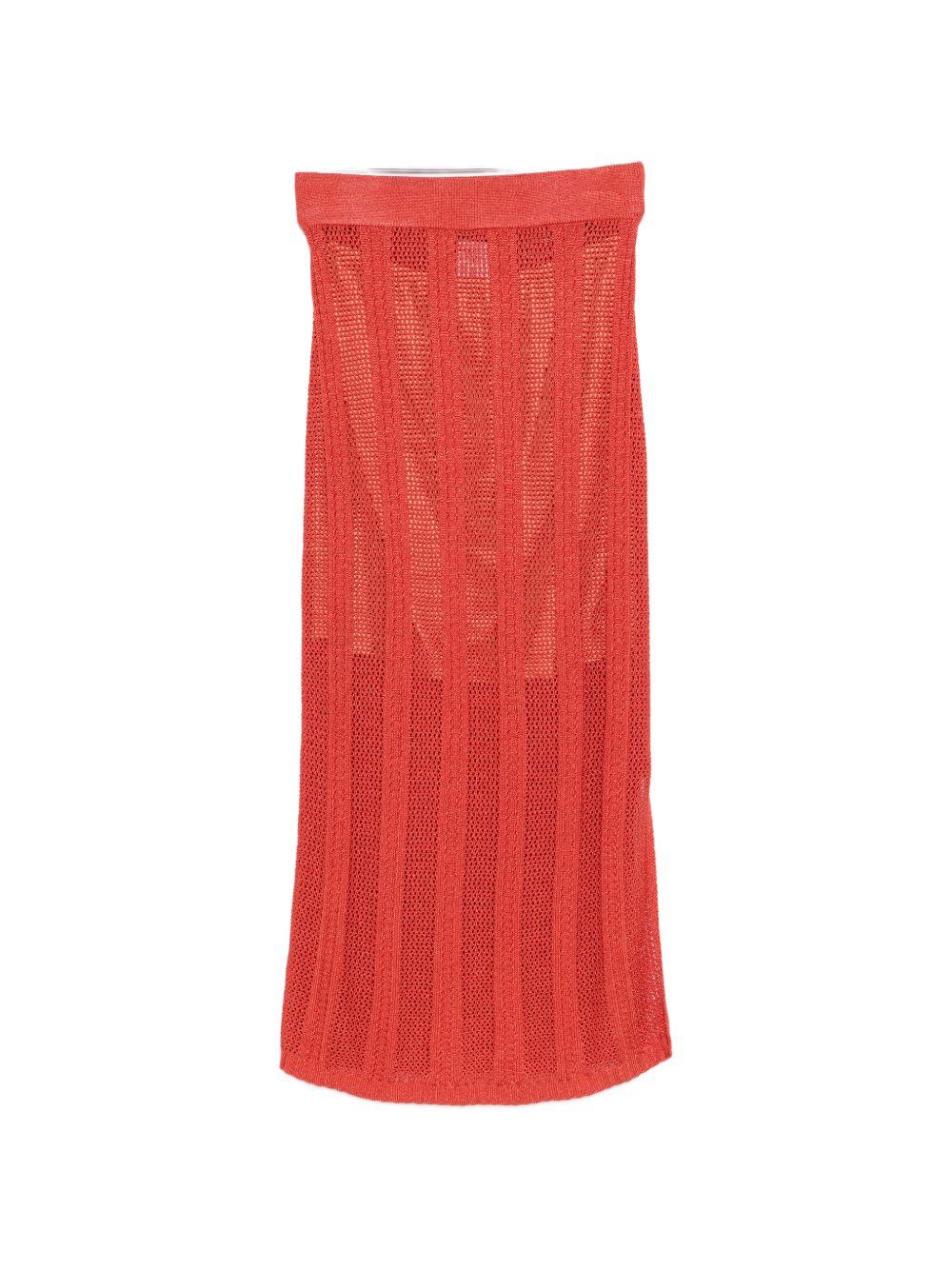 Gonna lunga in maglia a coste 2611301013200 003 PENNY BLACK