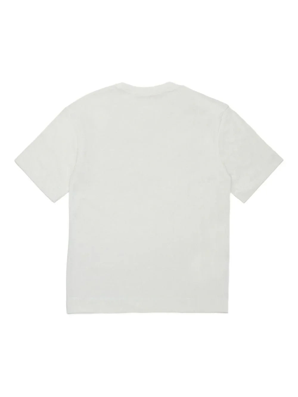 T-shirt crema di cotone con stampa logo - Preludio Moda