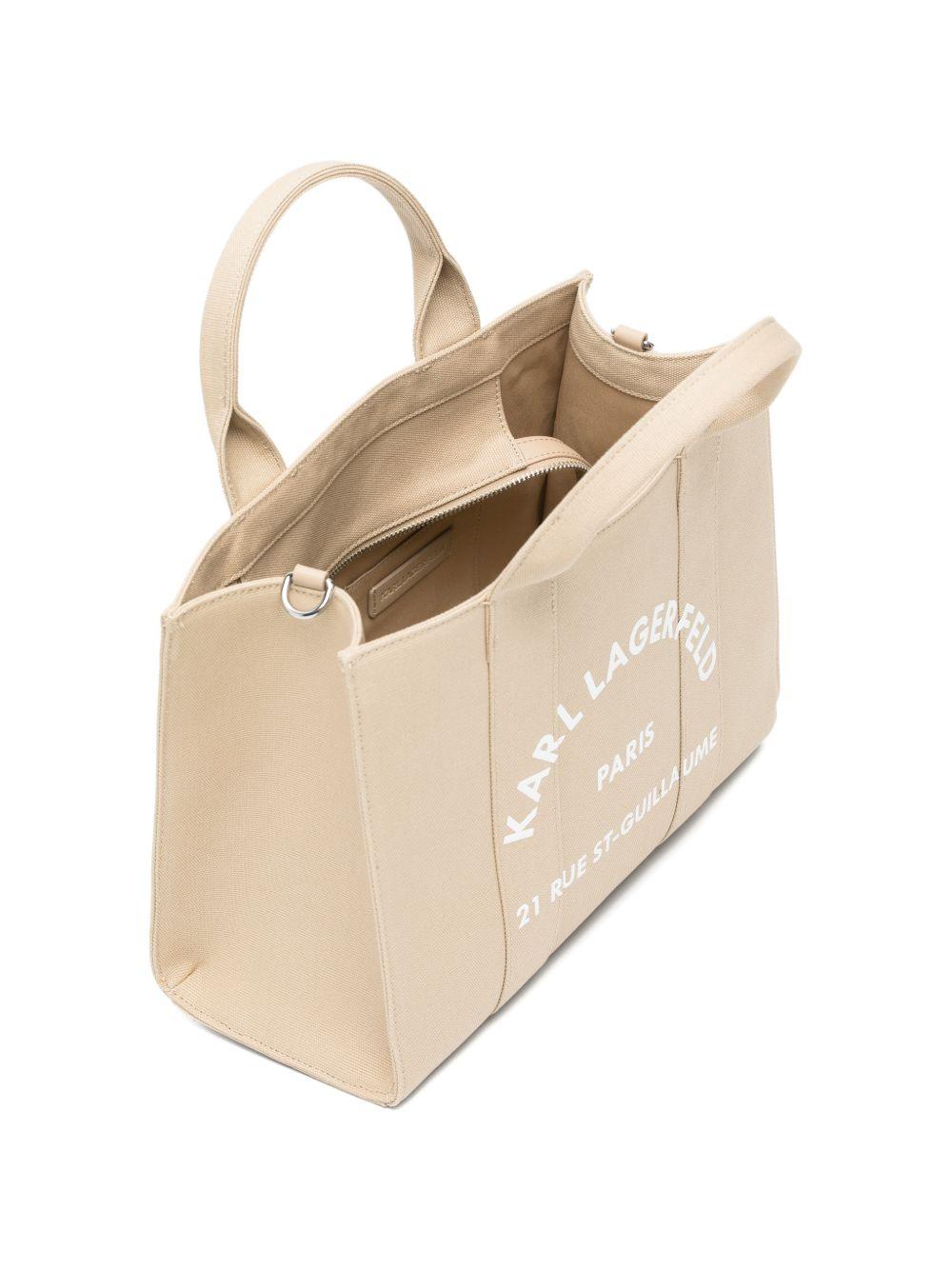 Tote bag con logo e tracolla staccabile A1W50010NN 4025 KARL LAGERFELD