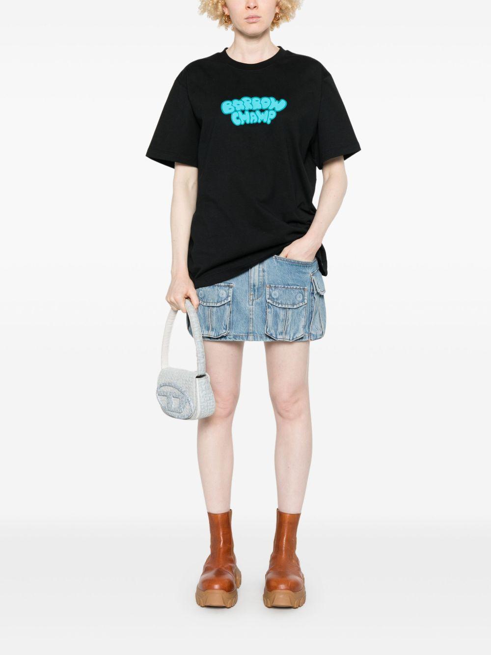 T-shirt nera Barrow Champ
