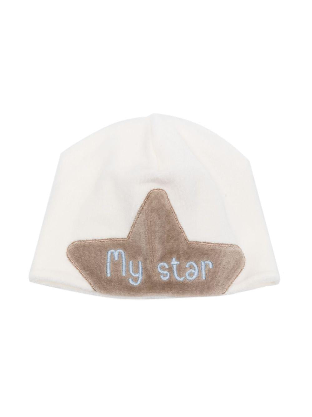 Cappello neonato panna "my star" - Preludio Moda