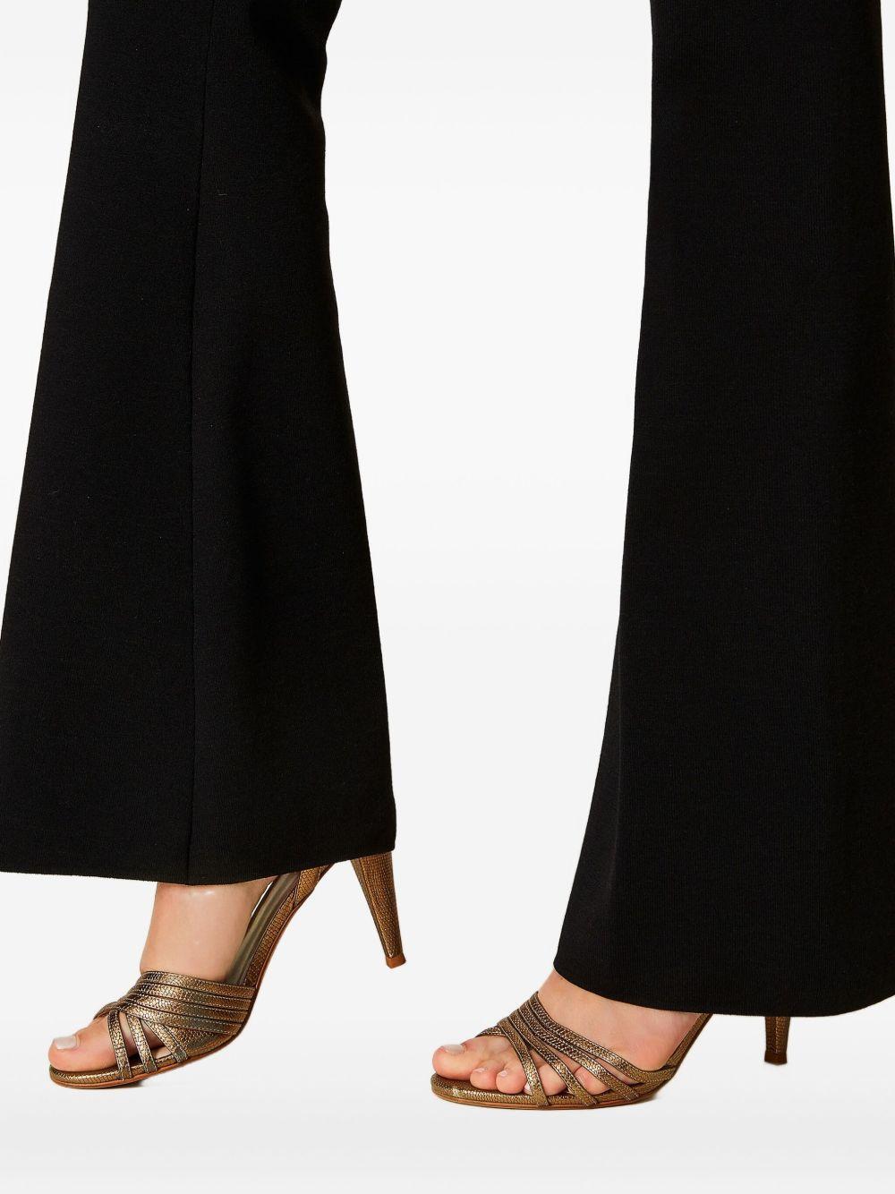 Pantaloni Neri Svasati con Logo 252TP3206 00006 TWINSET