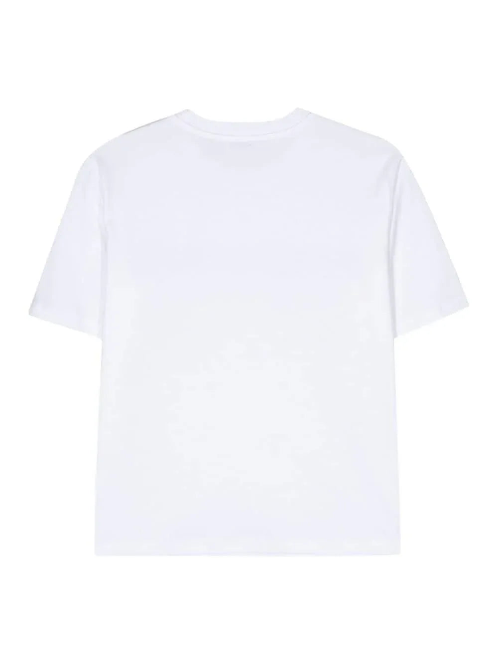 T-shirt bianca logo strass - Preludio Moda