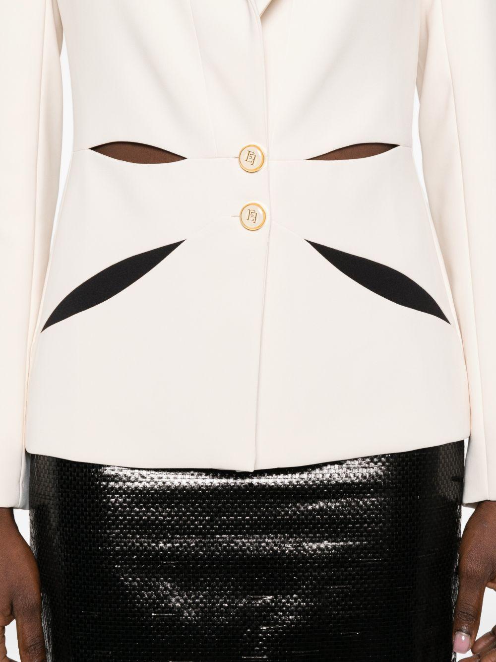 Blazer con cut-out geometrici GI19861E2 E84 ELISABETTA FRANCHI
