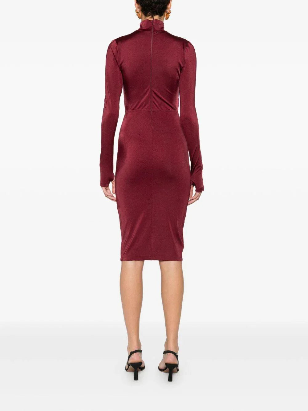 Abito con Dettaglio Cut Out e Inserti Dorati - Preludio Moda