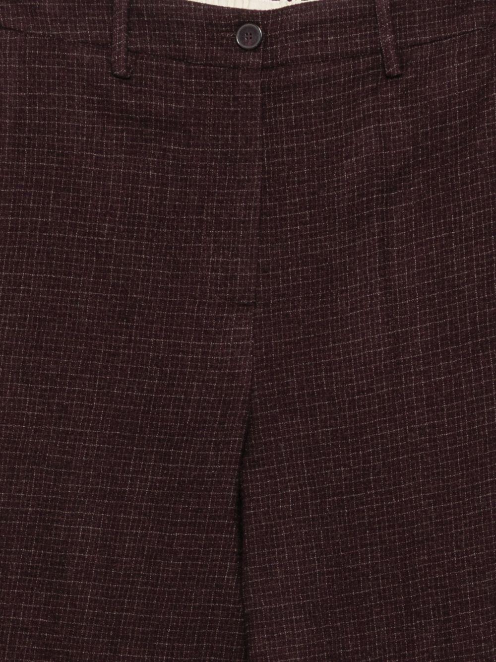 Pantaloni a Scacchi Rosso Scuro 165123A5048 UV ALYSI