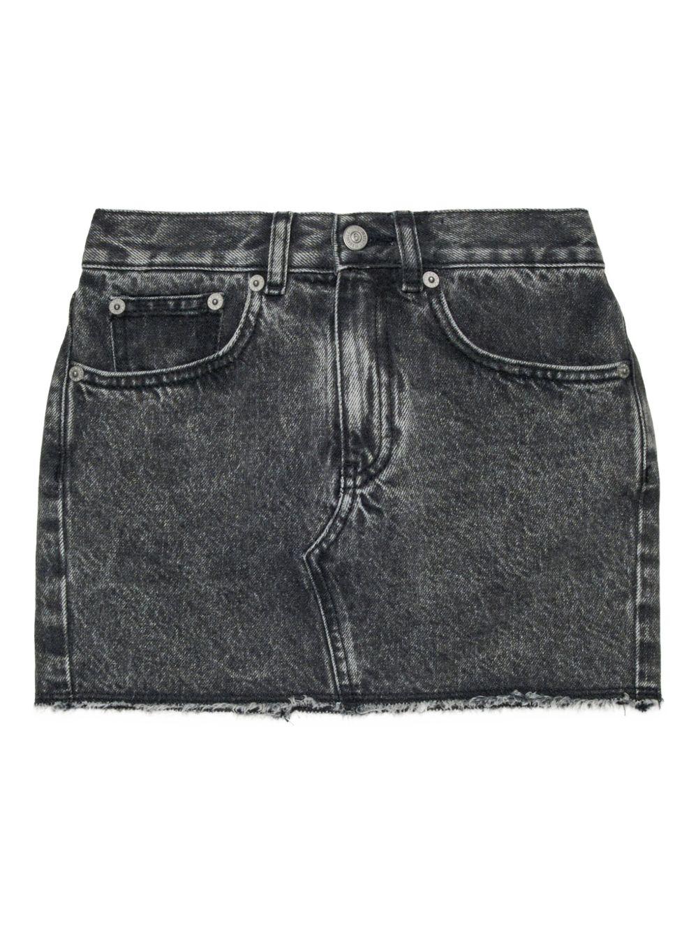 Gonna denim con grafica numerica M60864MM06D M602 MM6 MAISON MARGIELA KIDS