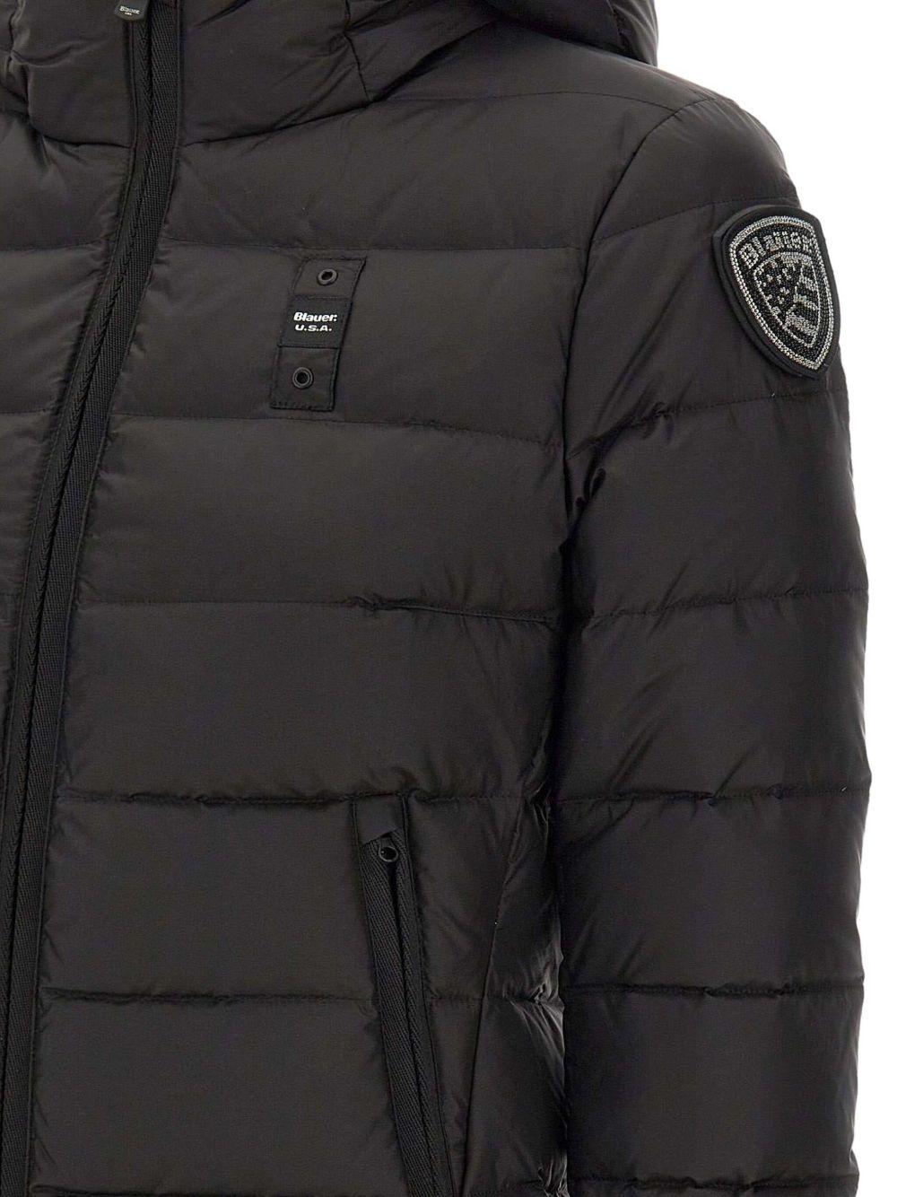 Piumino Charme Nero con Cappuccio 25WBLDC03100A06047 999EI BLAUER