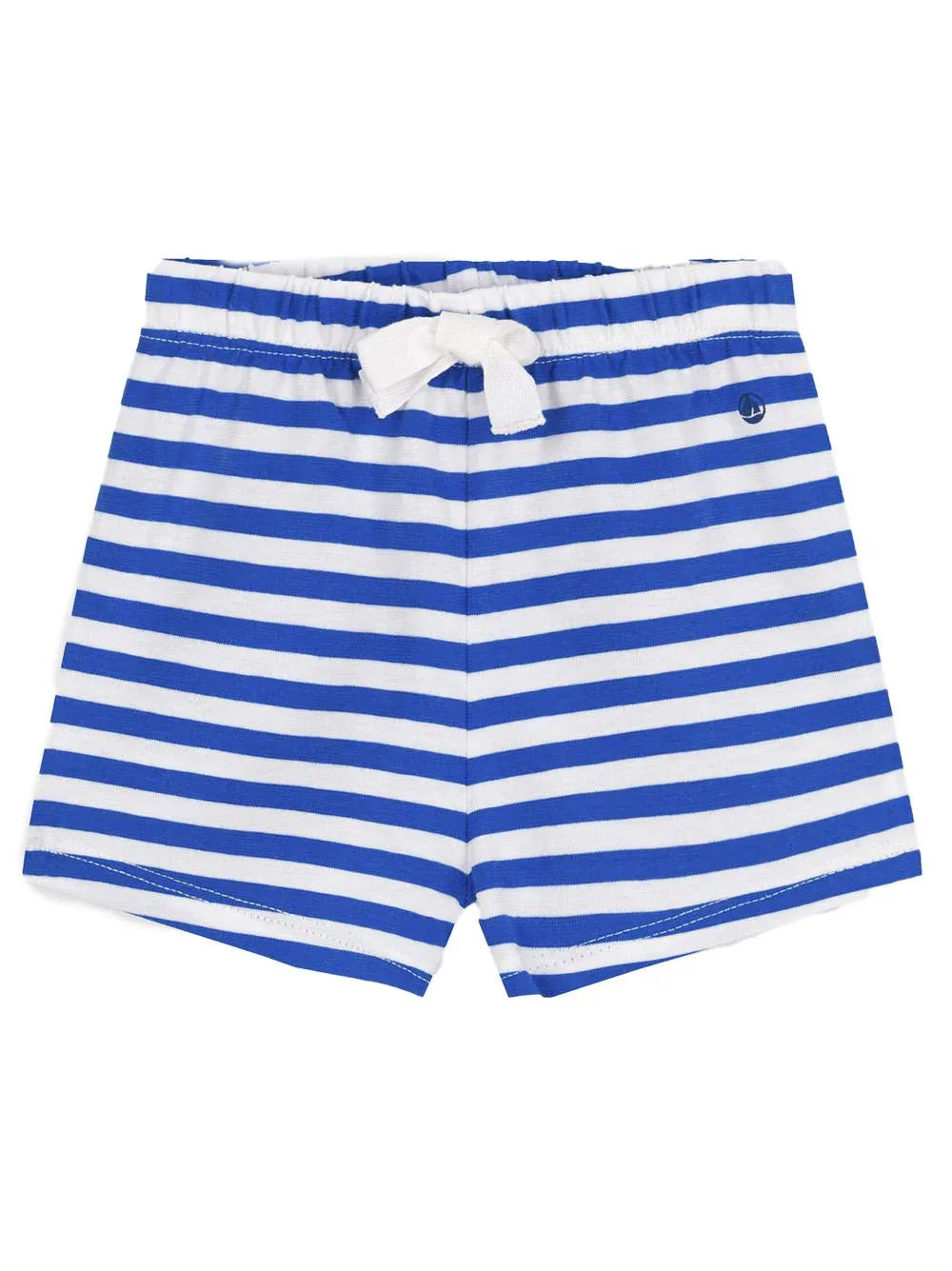 Bermuda bicolor a righe blu con fiocchetto - Preludio Moda