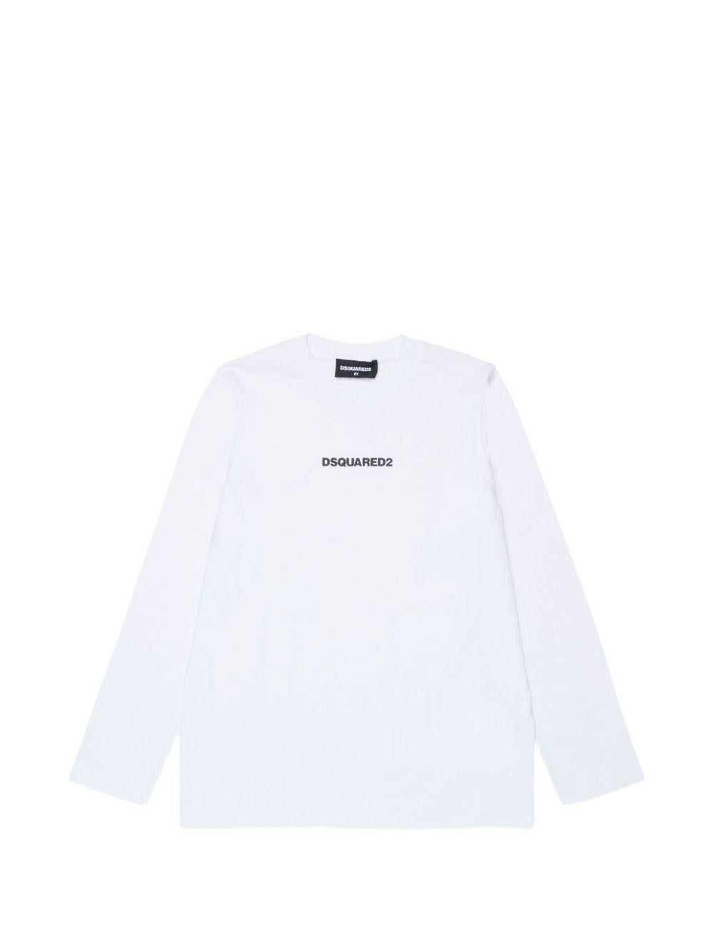 T-shirt Bianco DQ3430D0AIT DQ100 DSQUARED KIDS