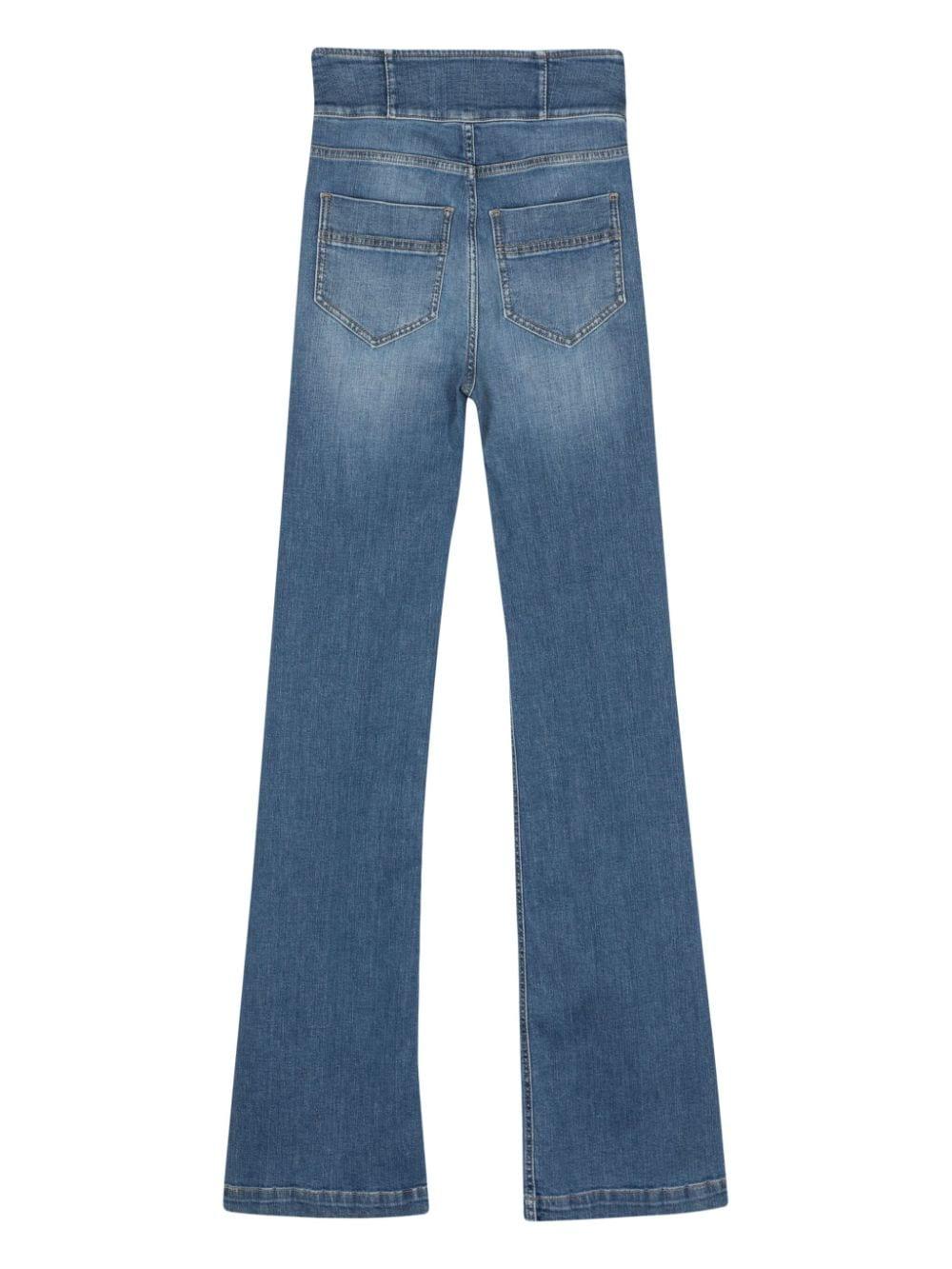 Jeans a palazzo con abbottonatura PJ43S41E2 139 ELISABETTA FRANCHI