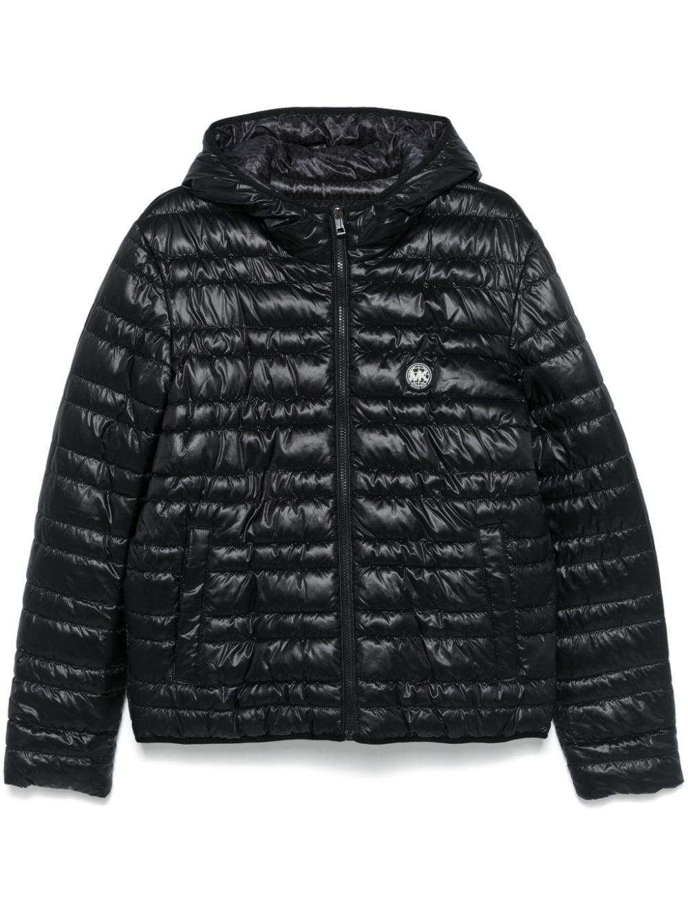 GIubbino trapuntato reversibile nero/fantasia