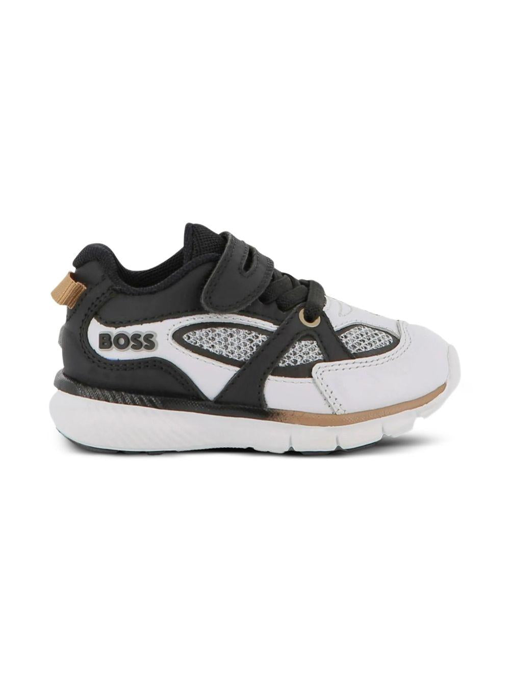 Sneakers Bicolore con Inserti in Rete J52578 N50 BOSS KIDS