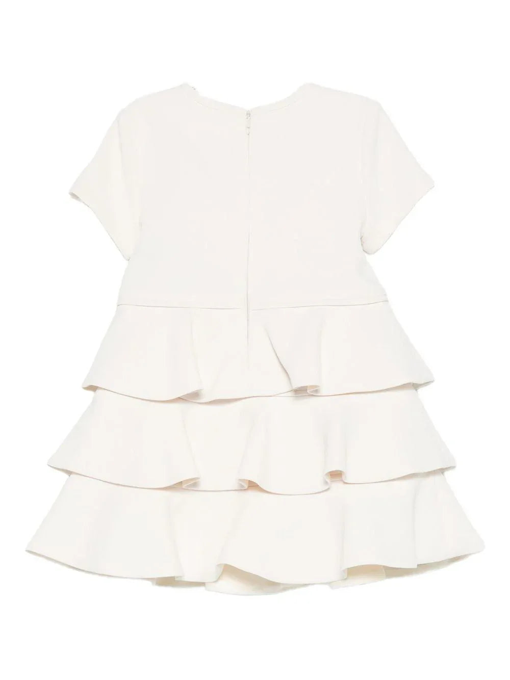 Abito panna arricciato con fiocco - Preludio Moda