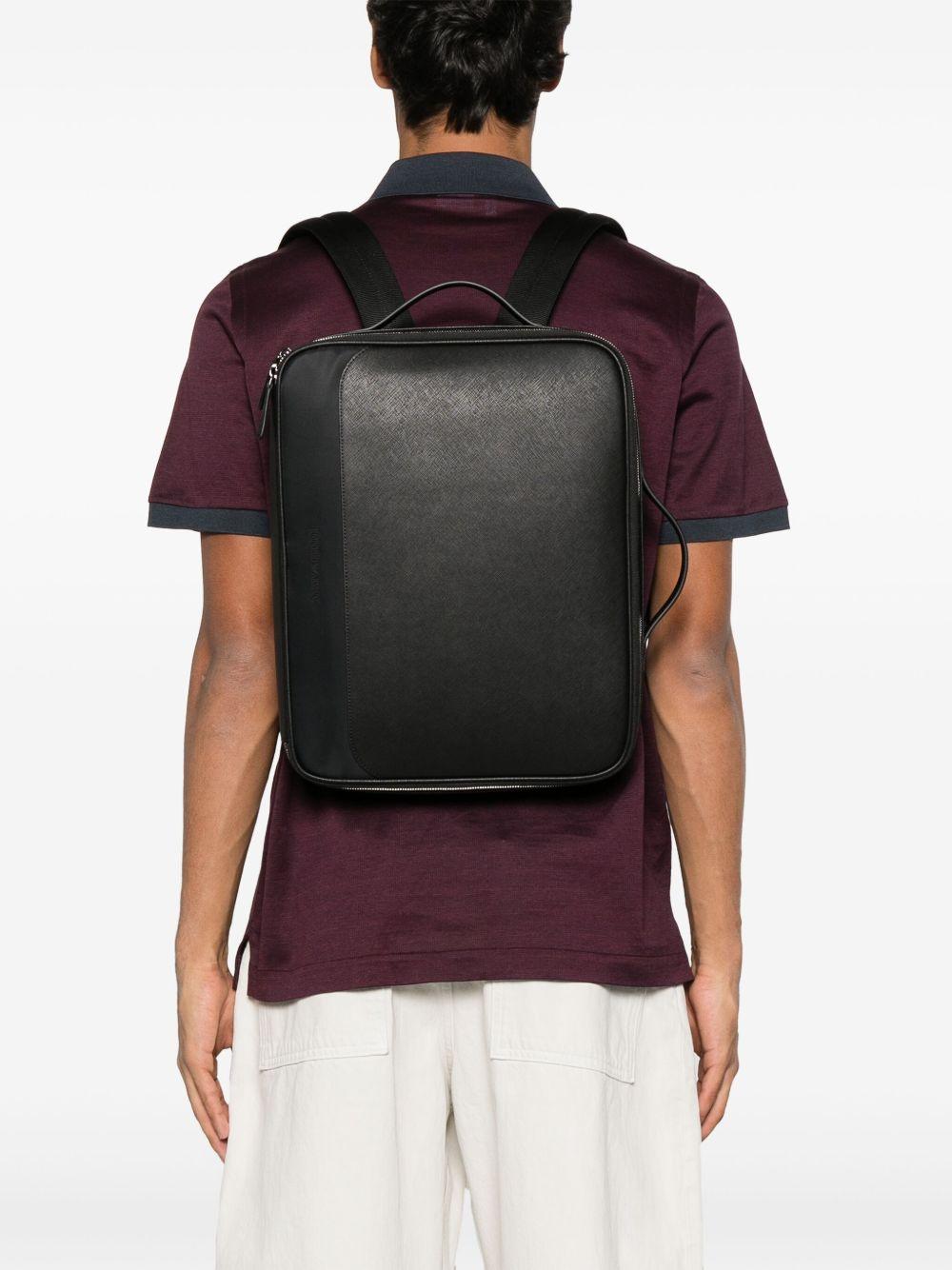 Borsa briefcase con logo in rilievo e zip EM001782AF13670 UC001 EMPORIO ARMANI