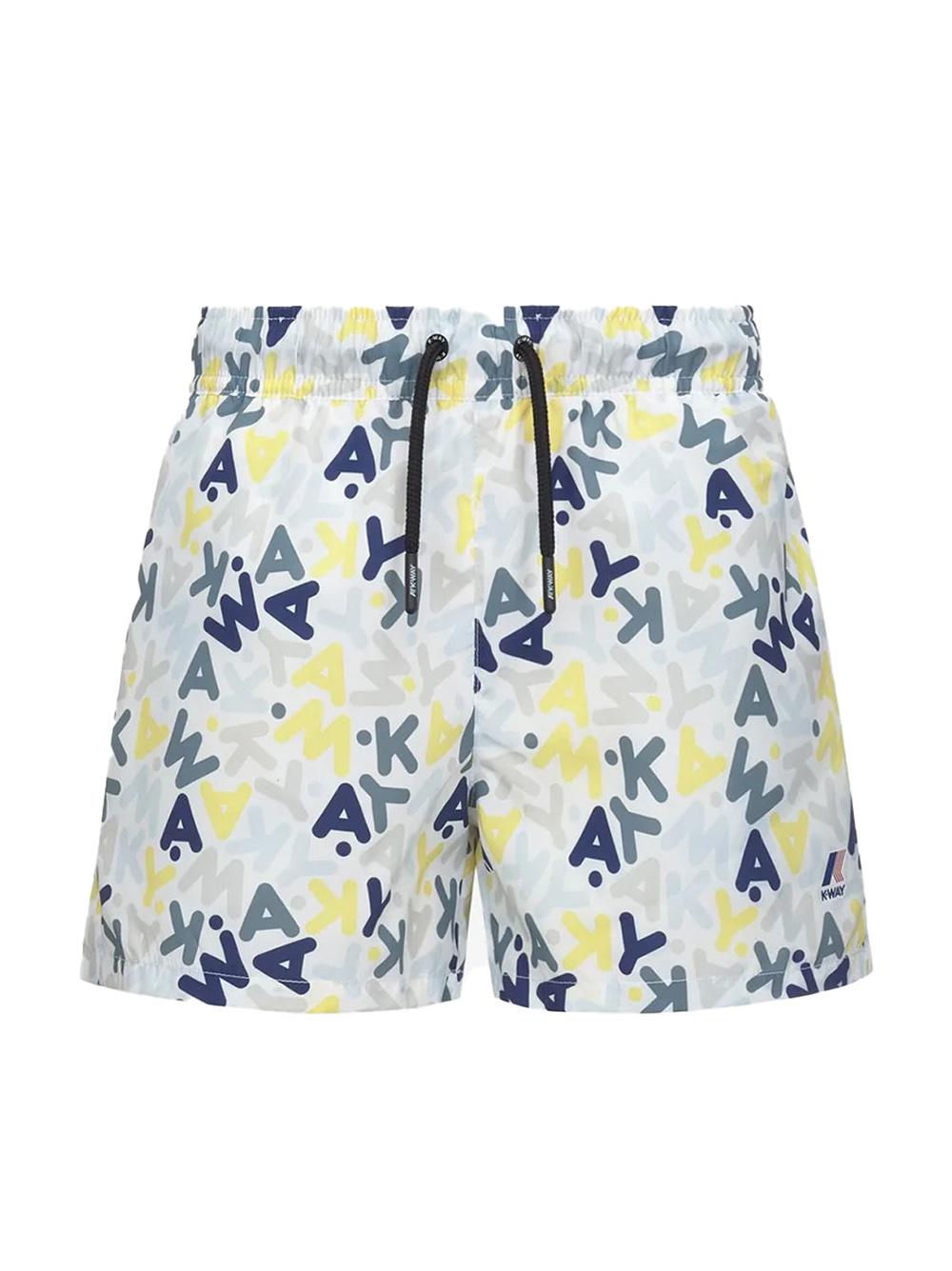 Costume boxer p.le vrai logo all-over K3124ZW A01 K-WAY KIDS