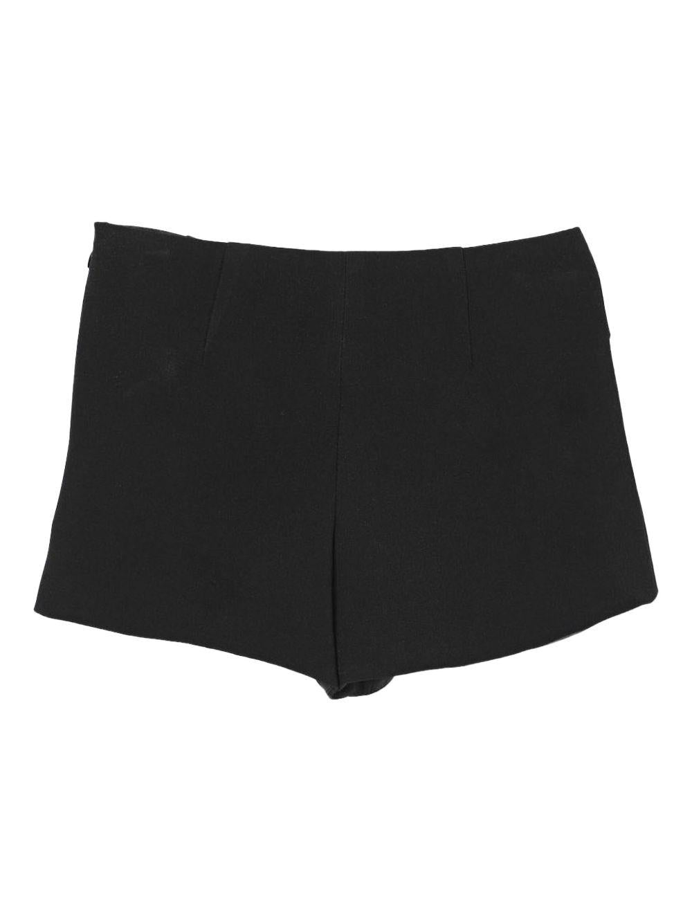 Short nero ciondolo mini logo