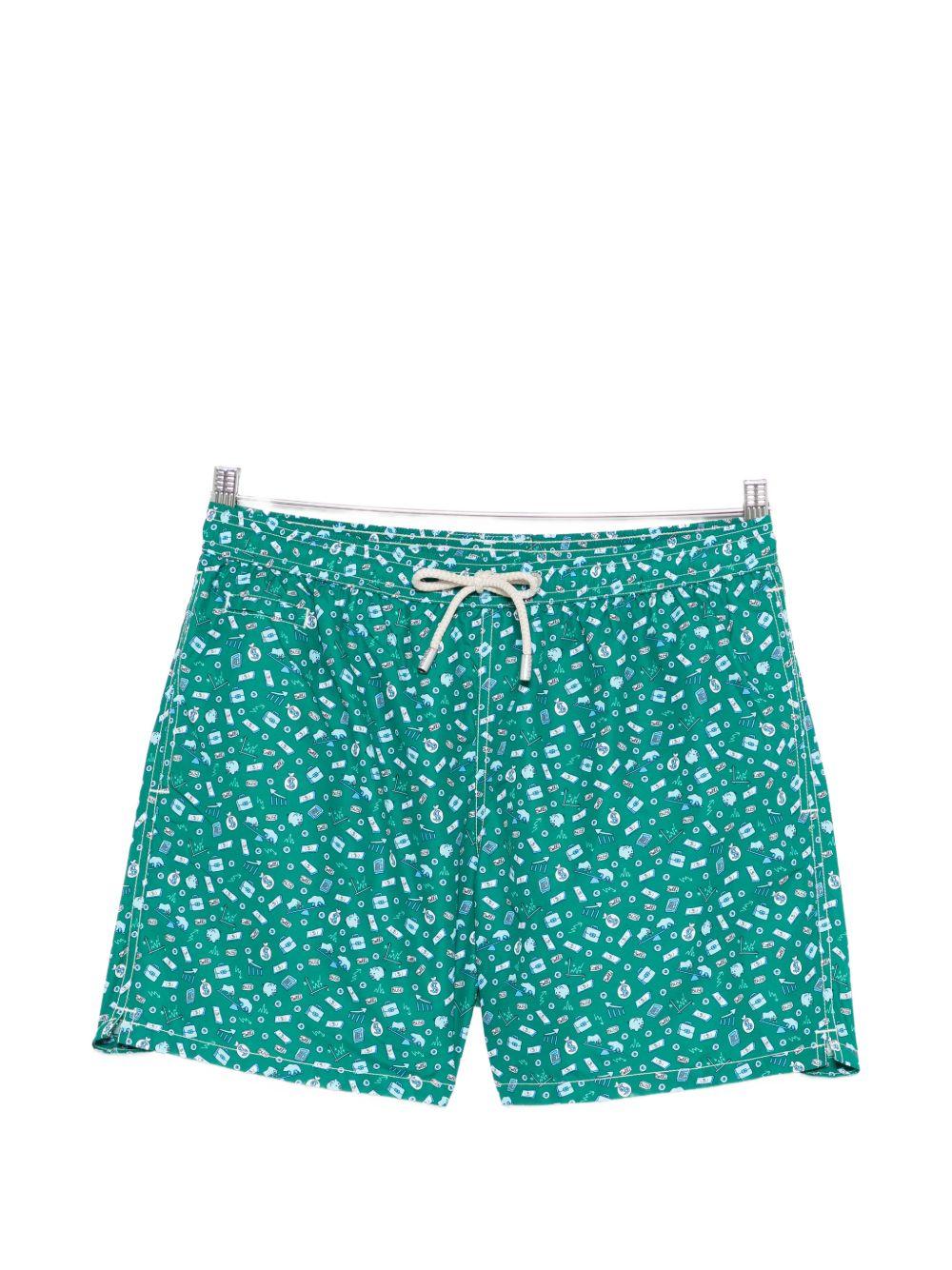 Boxer mare in poliestere riciclato con stampa LIG0003 08098L MC2 SAINT BARTH