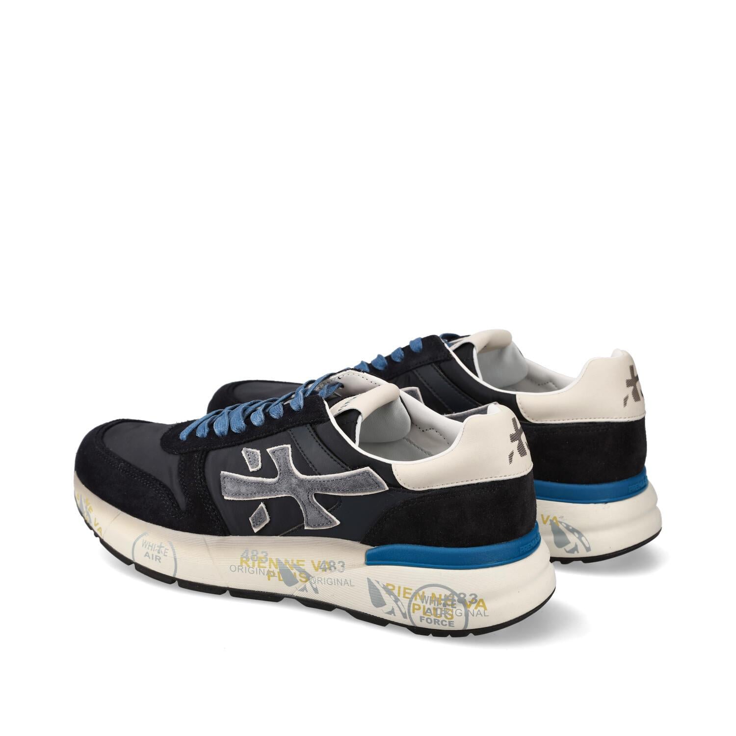 Sneakers Mick in Camoscio e Nylon Blu Scuro MICK 7716 PREMIATA