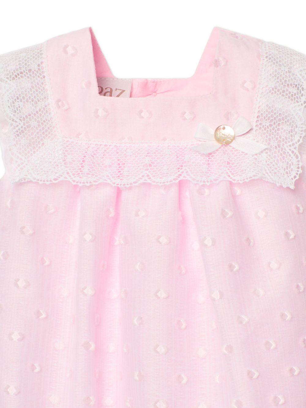 Pagliaccetto rosa linda neonata