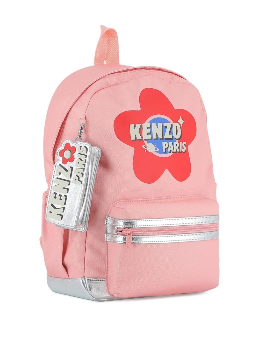 Zaino con Stampa Floreale e Logo K61223 47H KENZO KIDS