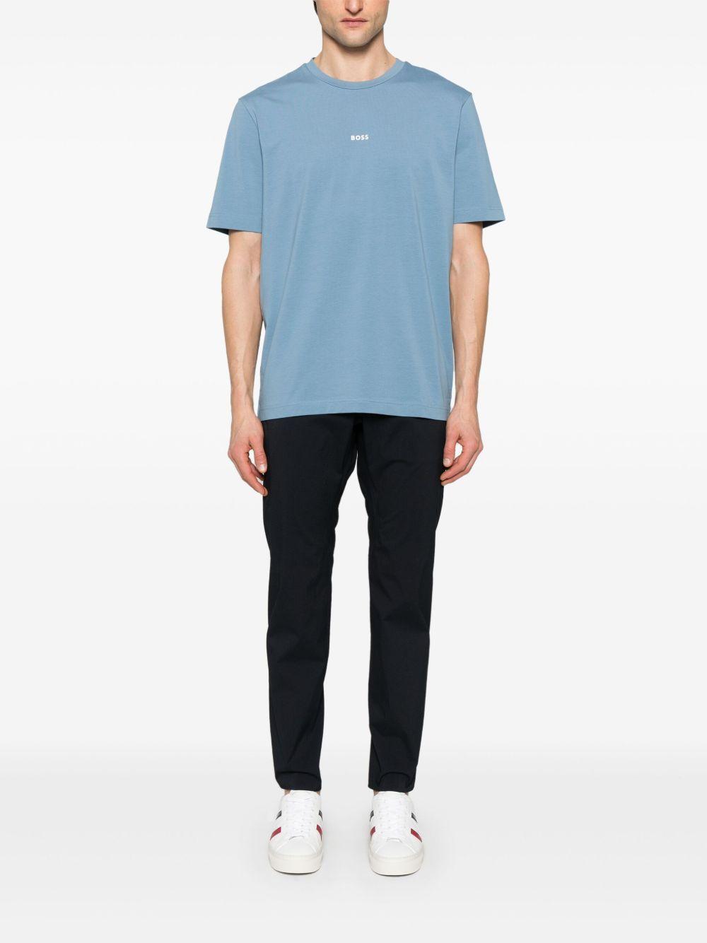 T-shirt verde mini logo petto