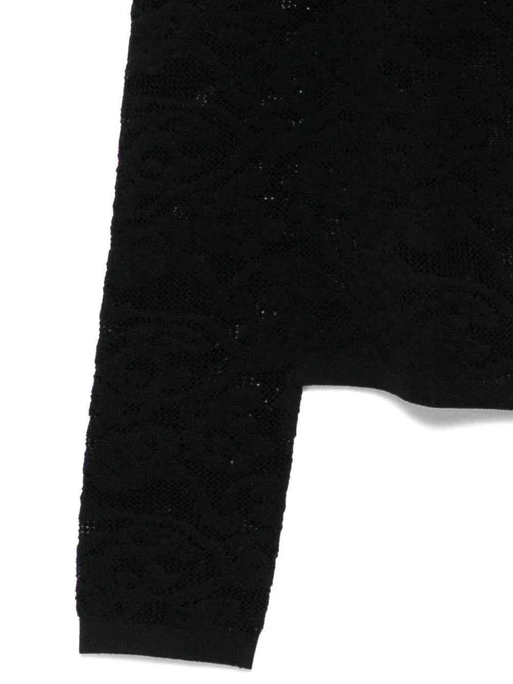 Maglione nero a maniche lunghe con girocollo - Preludio Moda