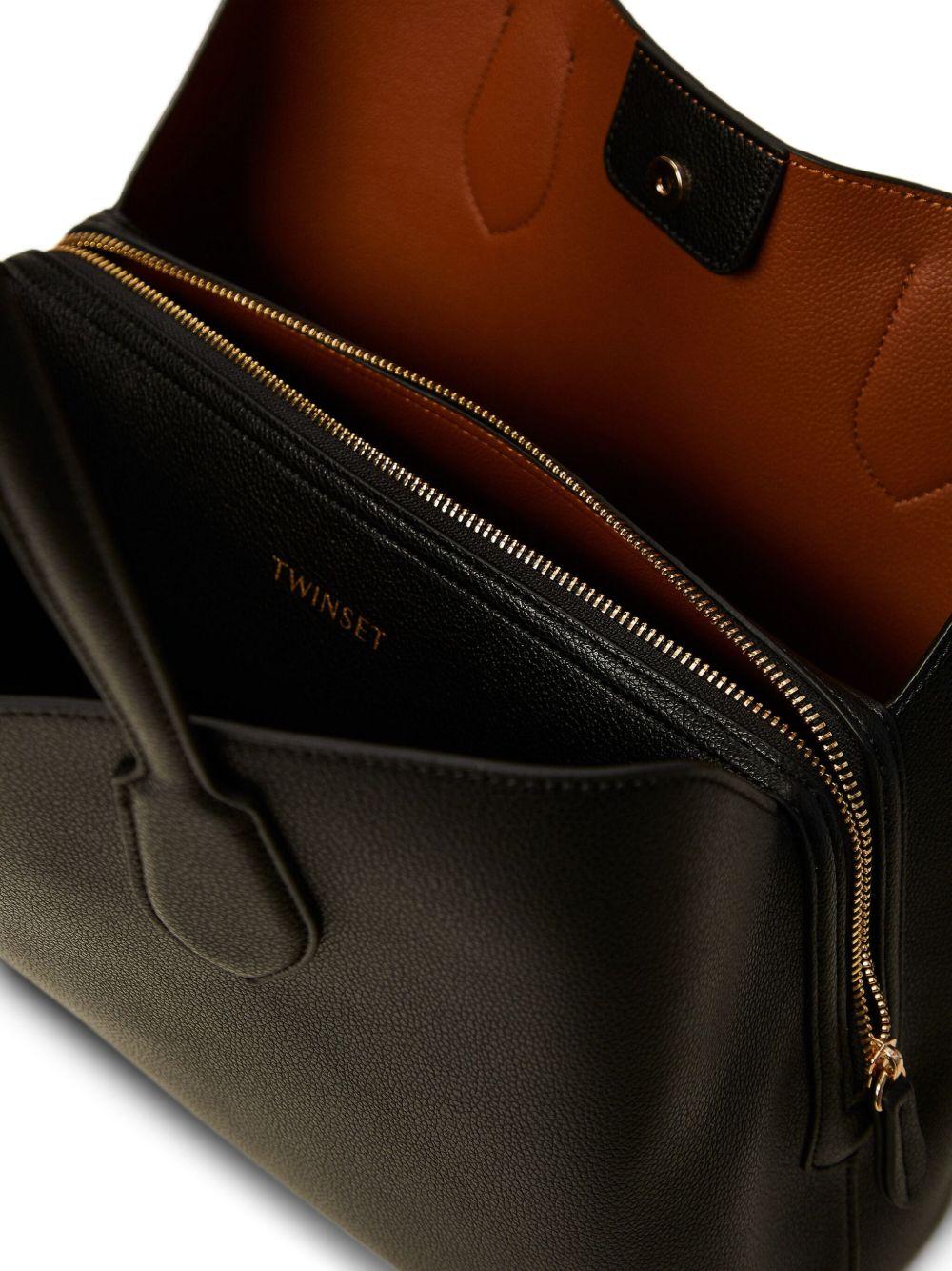 Borsa Tote Nera con Zip 252TB7150 12674 TWINSET