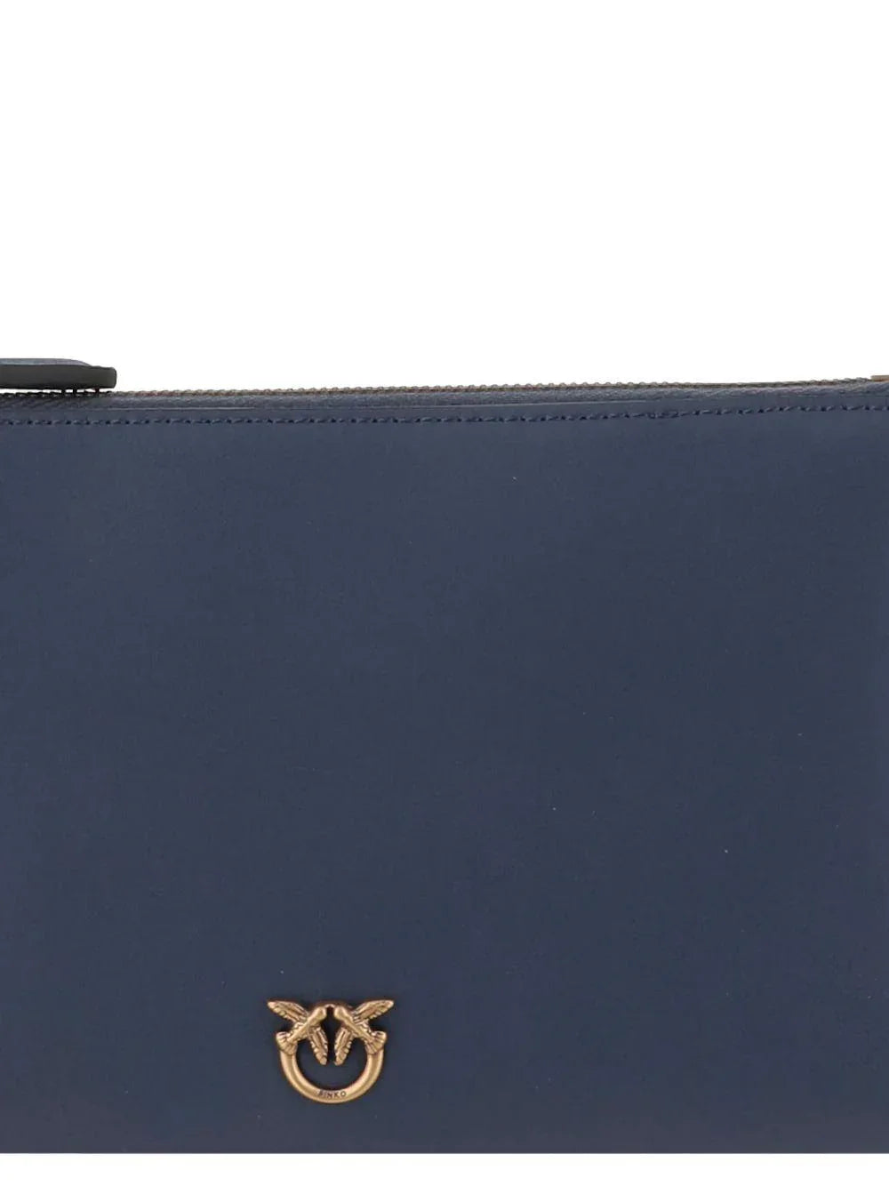 Borsa a tracolla blu/oro con zip e tracolla staccabile - Preludio Moda