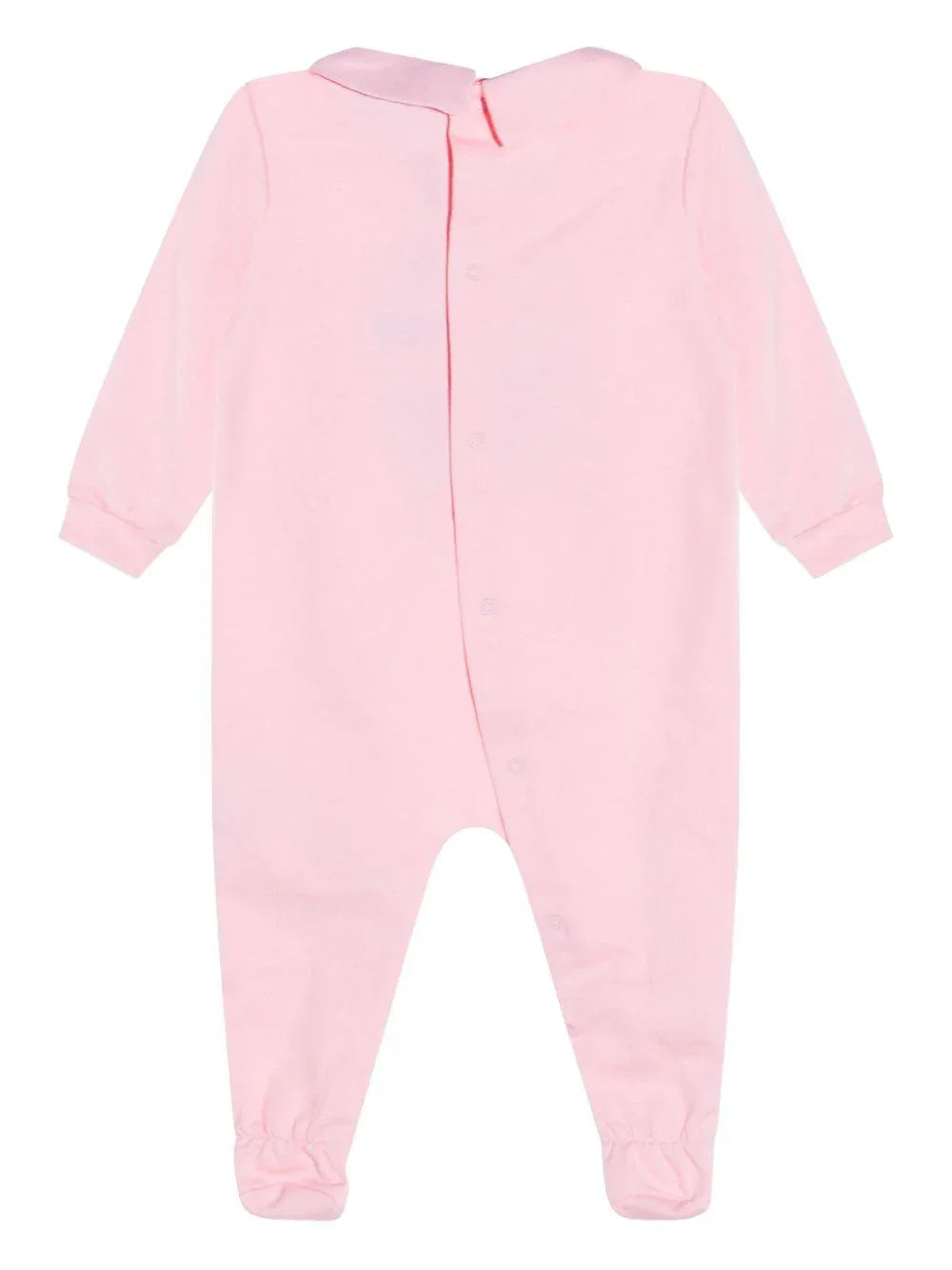 Tutina rosa con stampa orsetto e colletto Peter Pan - Preludio Moda