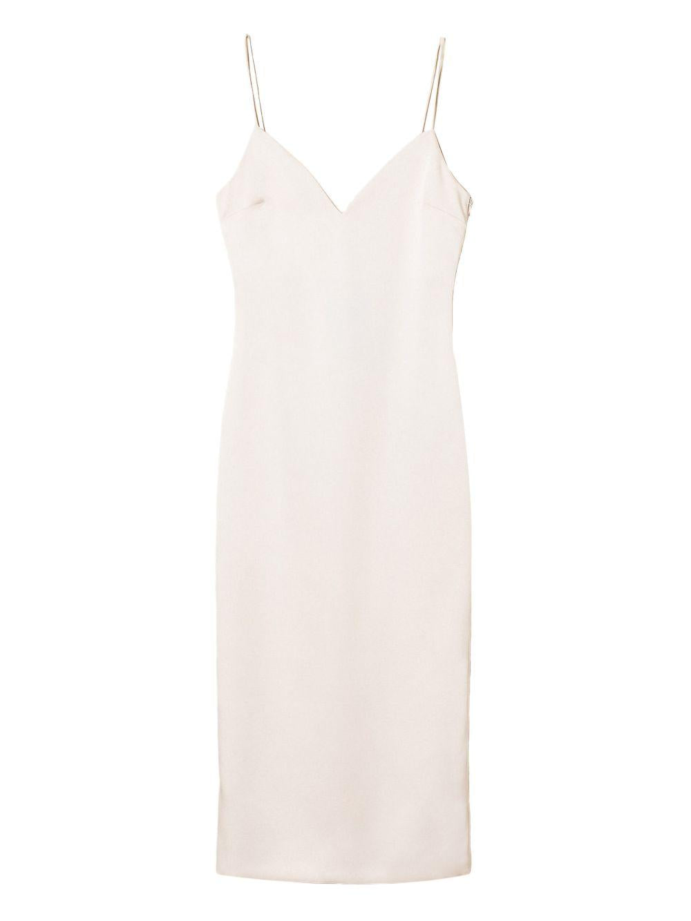 Abito avorio lungo a sottoveste 261TP2416 00570 TWINSET