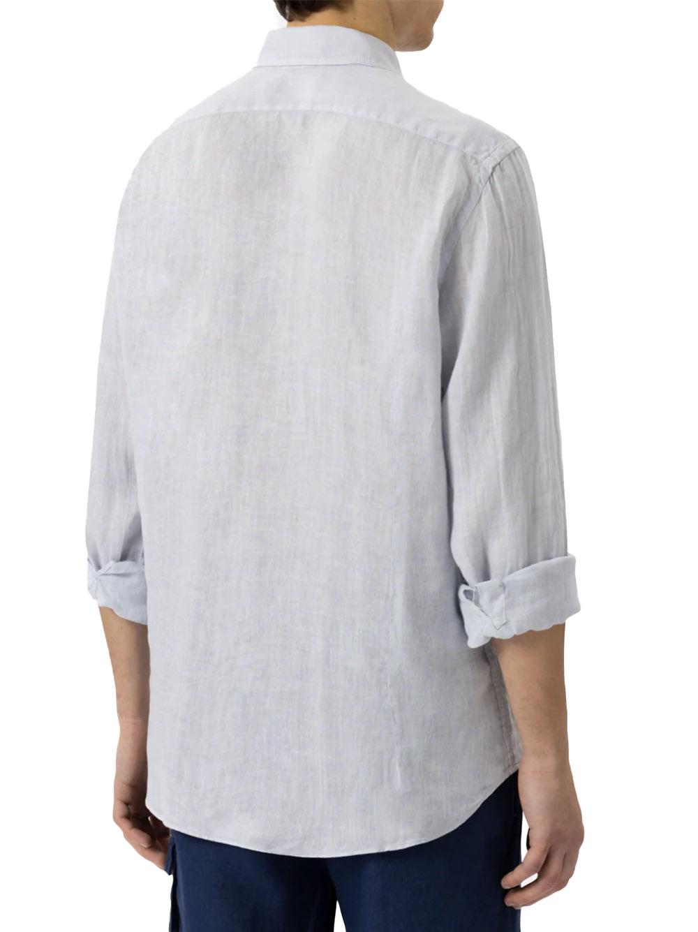 Camicia Pamplona in lino grigio pietra