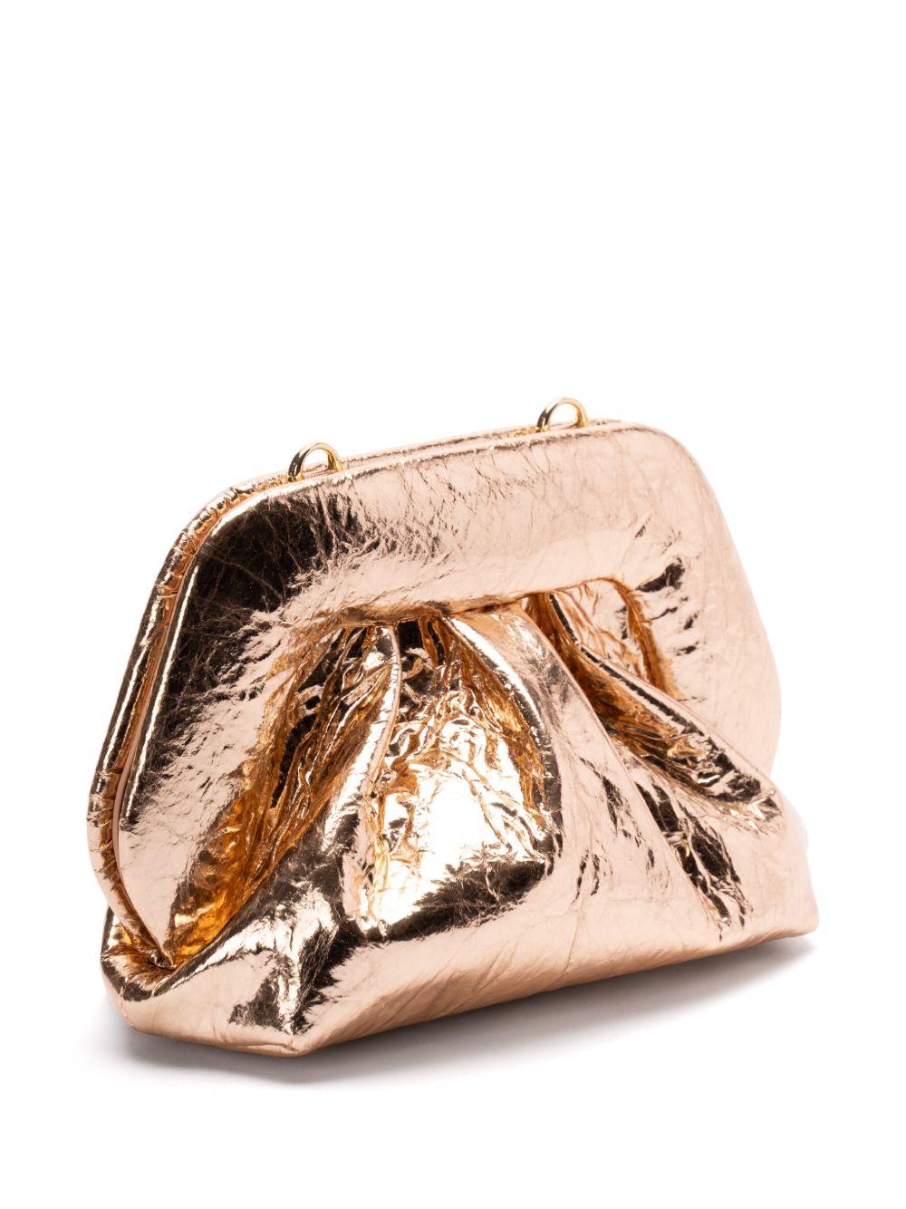 Clutch gea pineapple fabric oro rosa