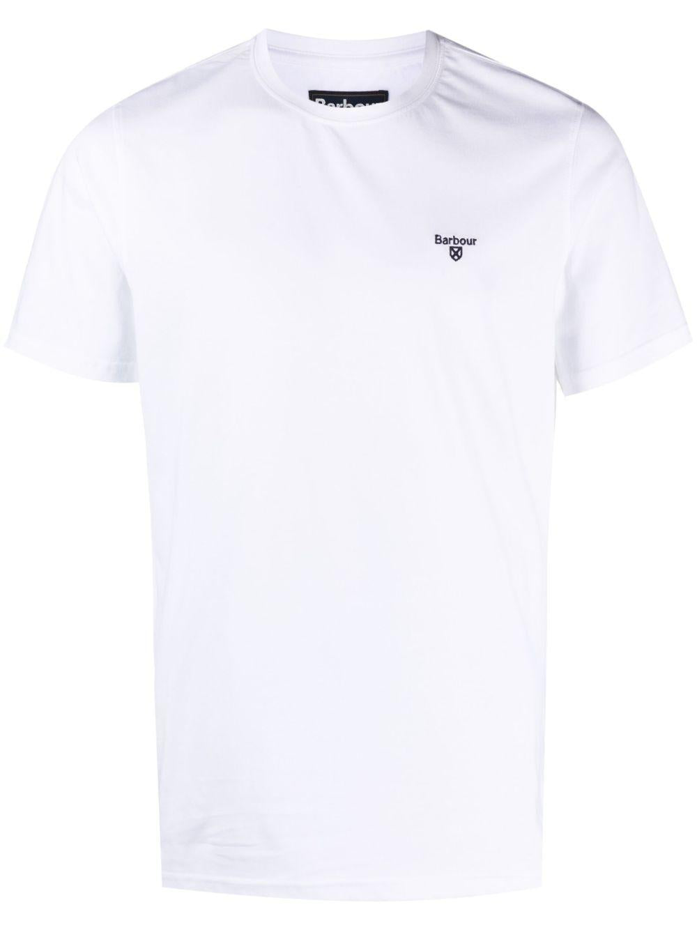 T-shirt girocollo con logo MTS0331 WH11 BARBOUR