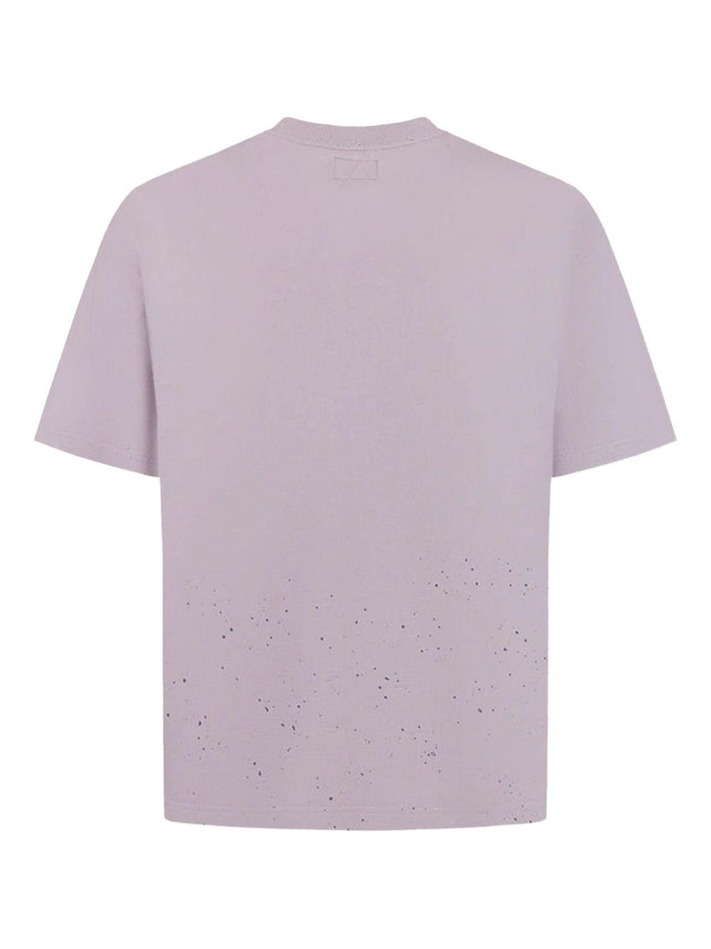 T-shirt viola chiaro logo gabbiano spray 2ESHTM5TS1136 PRL EVISU