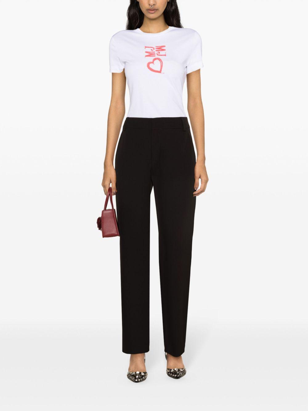 T-shirt bianca stampa MJ