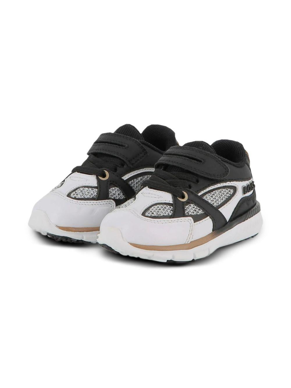 Sneakers Bicolore con Inserti in Rete J52578 N50 BOSS KIDS