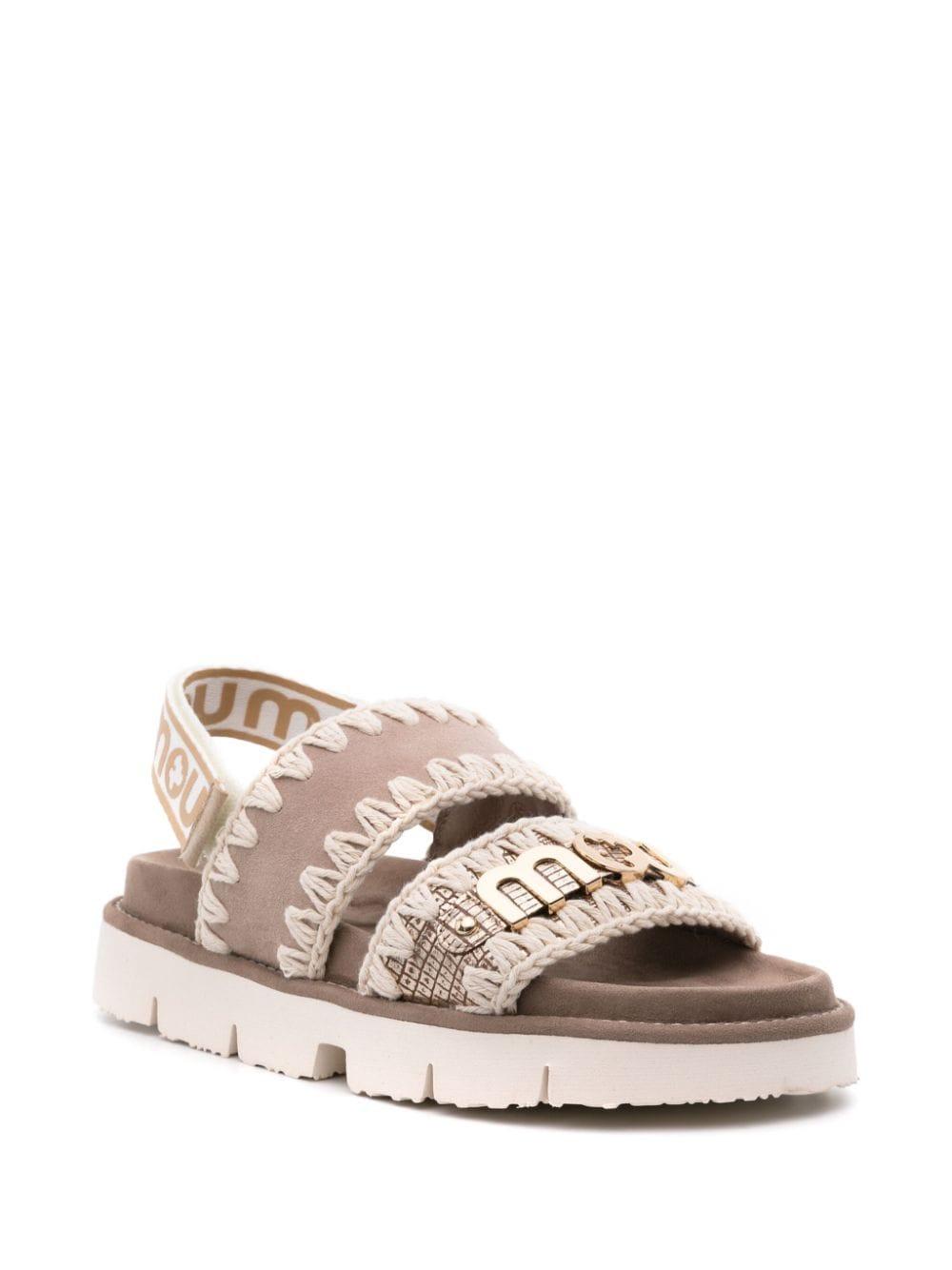 BIO SANDAL BACK STRAP SUEDE & LEATHER ROCK SNAKE