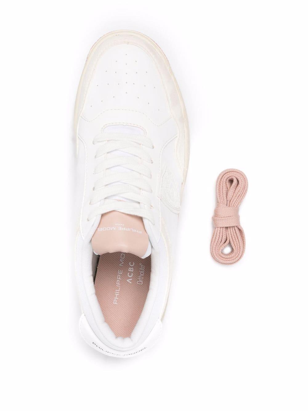Sneakers Lyon bianche/rosa