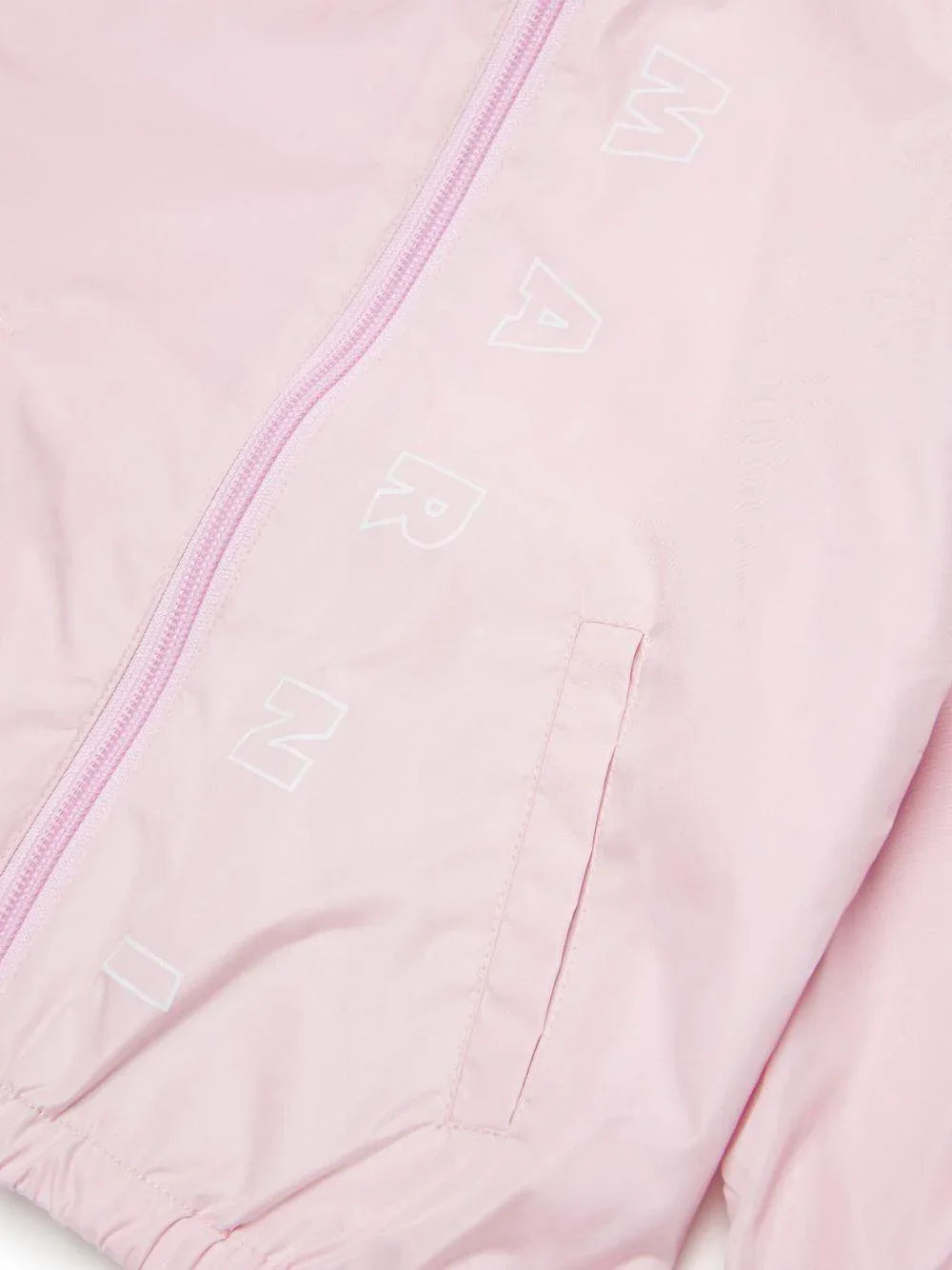 Giubbino a vento rosa logo verticale neonata - Preludio Moda