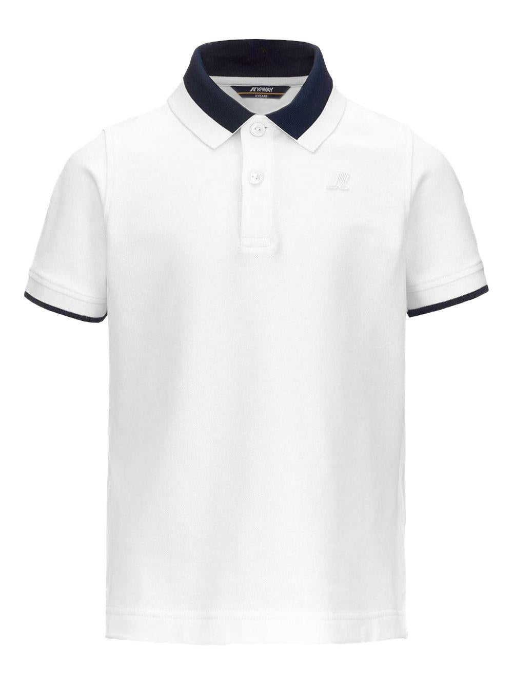 Polo p.ventoux pique bianca K6126PW 001 K-WAY KIDS