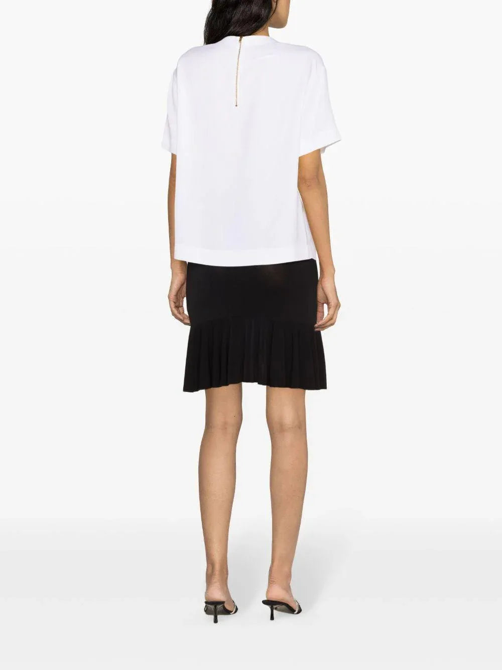 T-shirt bianca con stampa - Preludio Moda