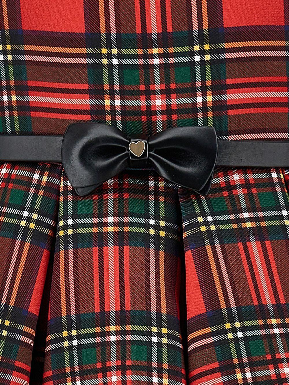 Abito Rosso con Gonna Plissettata - Preludio Moda