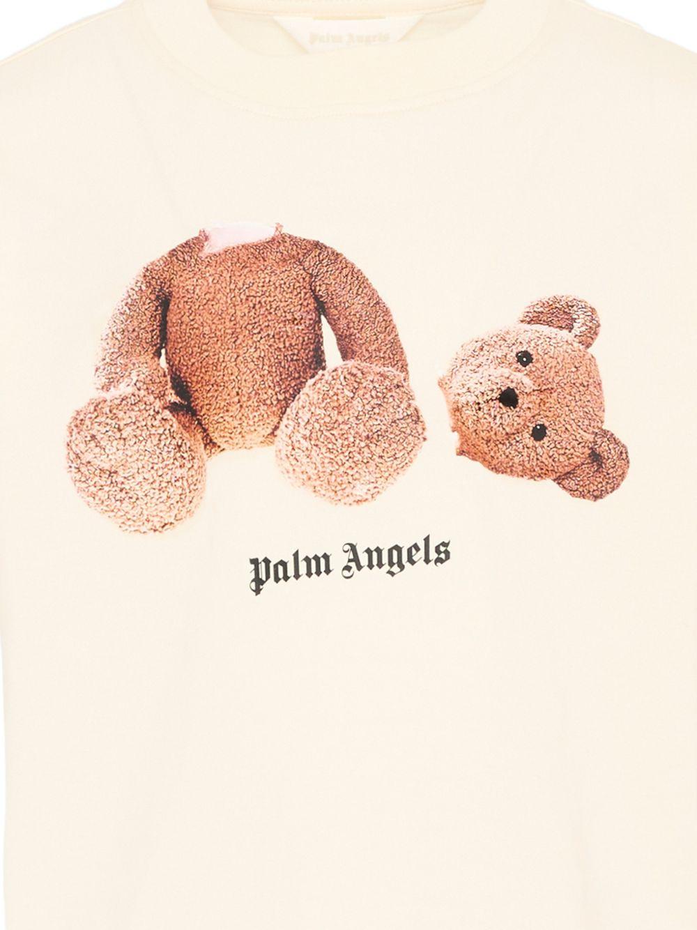T-shirt con orsetto PBAA003S26JER001 002 PALM ANGELS KIDS