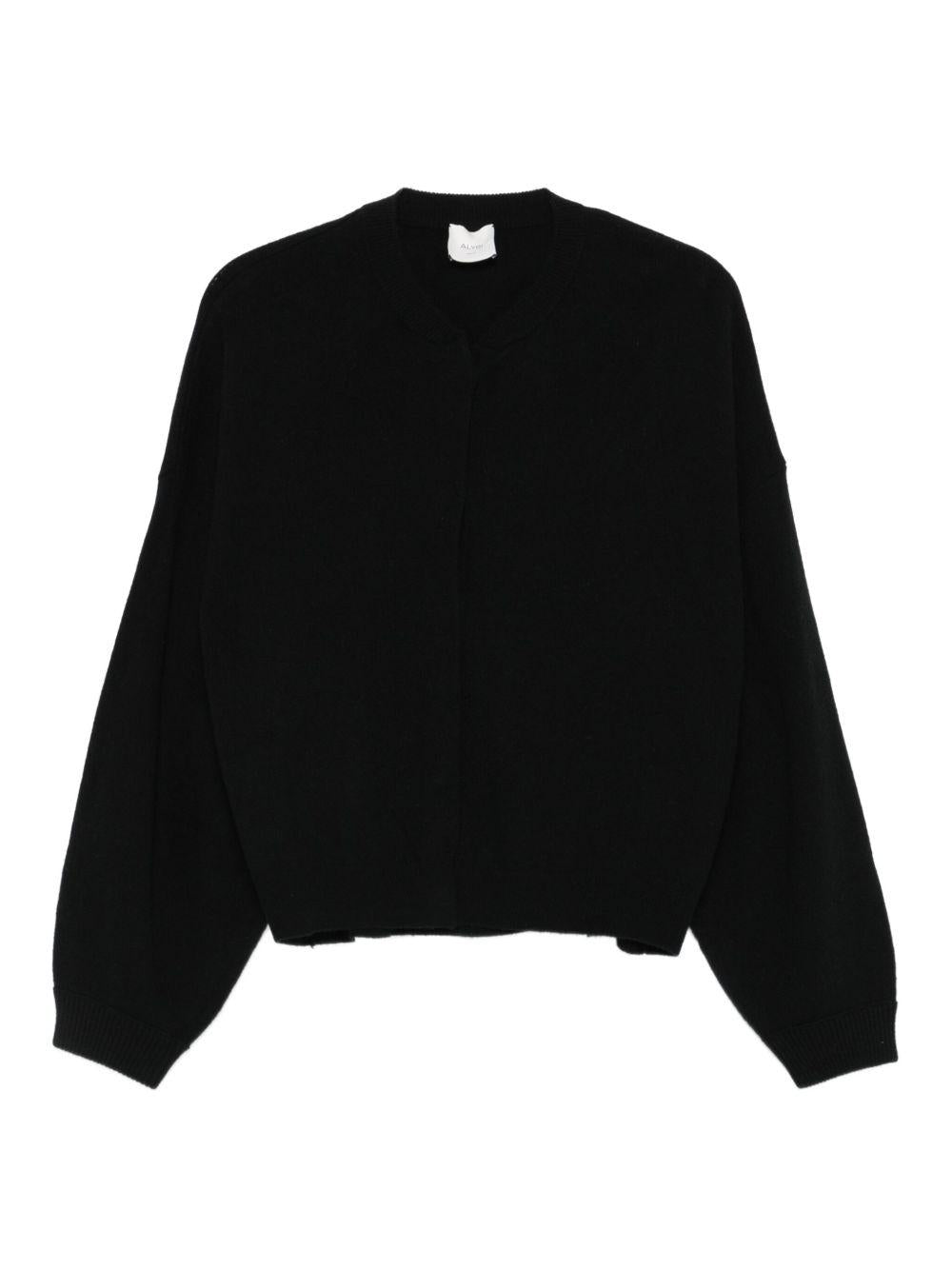 Cardigan con Maniche a Palloncino Nero 265405A5045 NE ALYSI