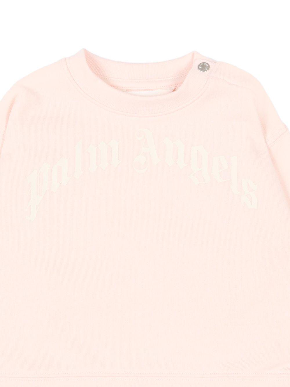 Felpa in cotone con bottoni a pressione PGXC001S26FLE002 042 PALM ANGELS KIDS