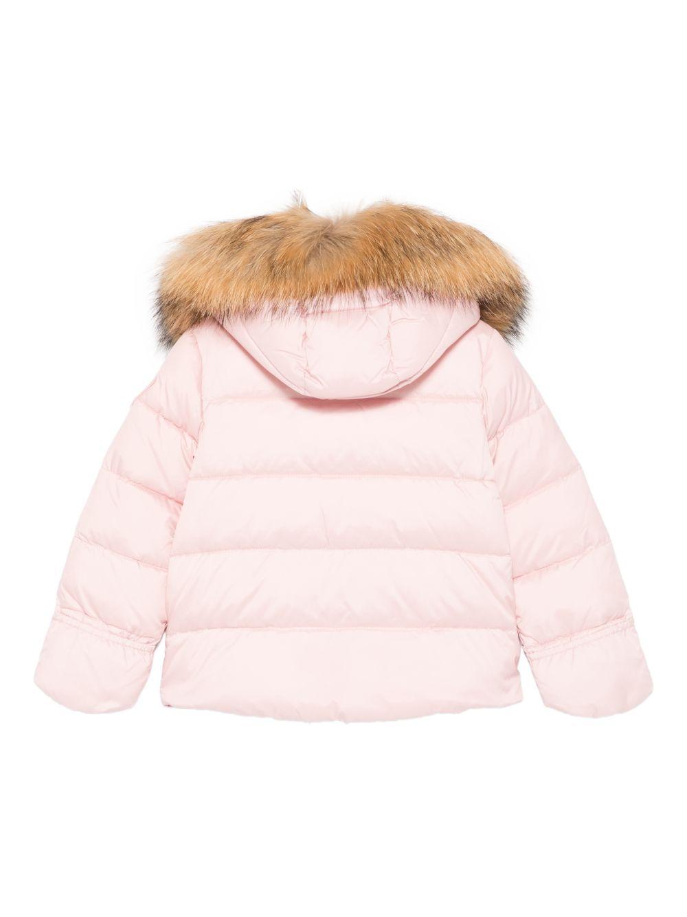 Piumino Rosa Bambina con Cappuccio in Pelliccia 25WBBXC02450005183 520 BLAUER KIDS
